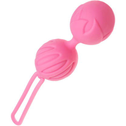 Bolas chinas de silicona ADRIEN LASTIC Geisha Lastic en talla S color rosa, aptas para uso seguro y cómodo.