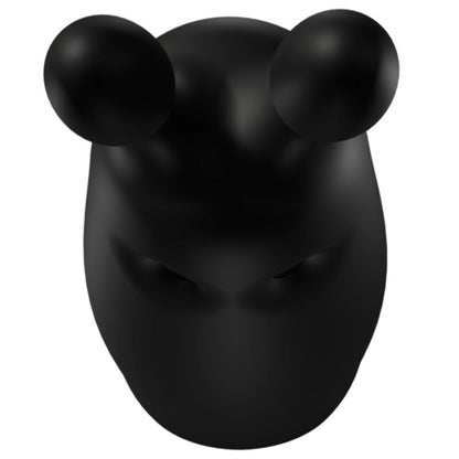 Vibrador de bolsillo ADRIEN LASTIC Lastic Pocket con diseño de conejo negro, compacto y discreto para uso personal.
