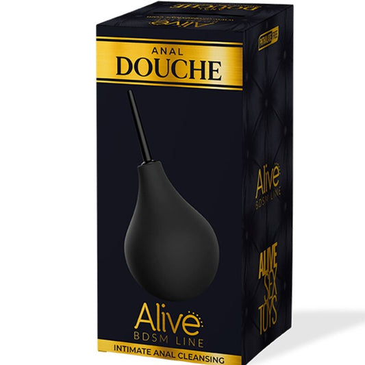 Ducha anal ALIVE de tamaño grande, limpia y suave, con diseño ergonómico y accesorios para higiene íntima.