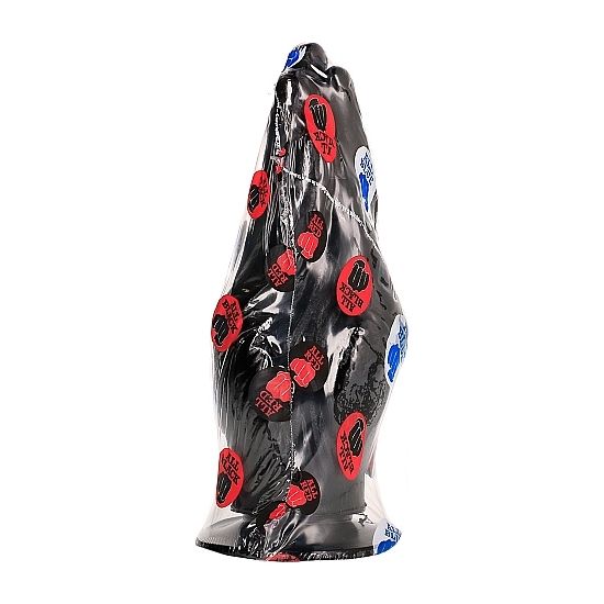 Dildo fisting negro de 21 cm de la marca ALL BLACK, superficie lisa y tamaño largo, para uso íntimo y placentero