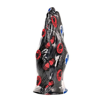 Dildo fisting negro de 21 cm de la marca ALL BLACK, superficie lisa y tamaño largo, para uso íntimo y placentero