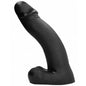 All Black 45 cm black dildo featuring a smooth surface and realistic design, showcasing its length and shape.