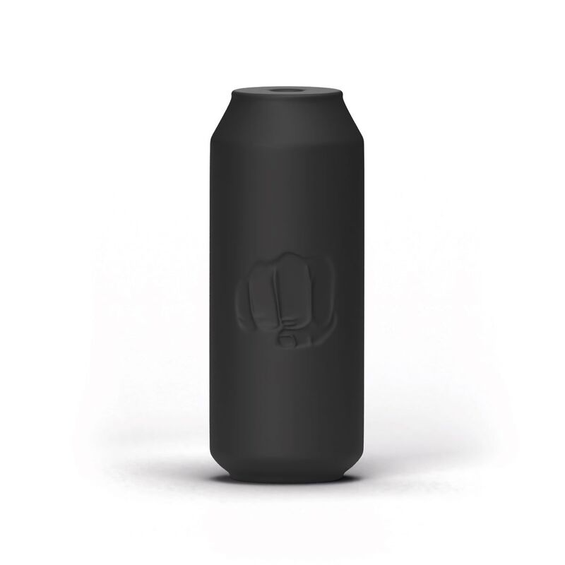 Masturbador Energy de la marca ALL BLACK, en color negro con textura realista para uso masculino.