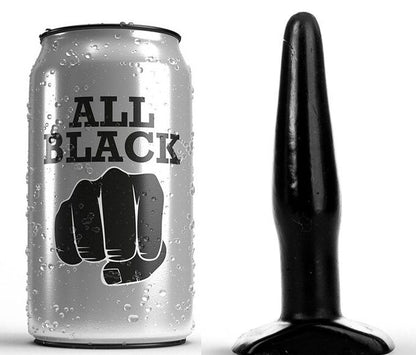 Plug negro de 11 cm de la marca ALL BLACK, con diseño simple y color uniforme, visible en la imagen.