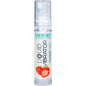 Vibrador líquido de fresa AMOREANE, frasco de 10 ml con envase transparente y etiqueta blanca, ideal para uso íntimo.