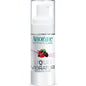 Líquido vibrador de frutos rojos Amoreane en botella de 30 ml, con frascos y etiquetas visibles.