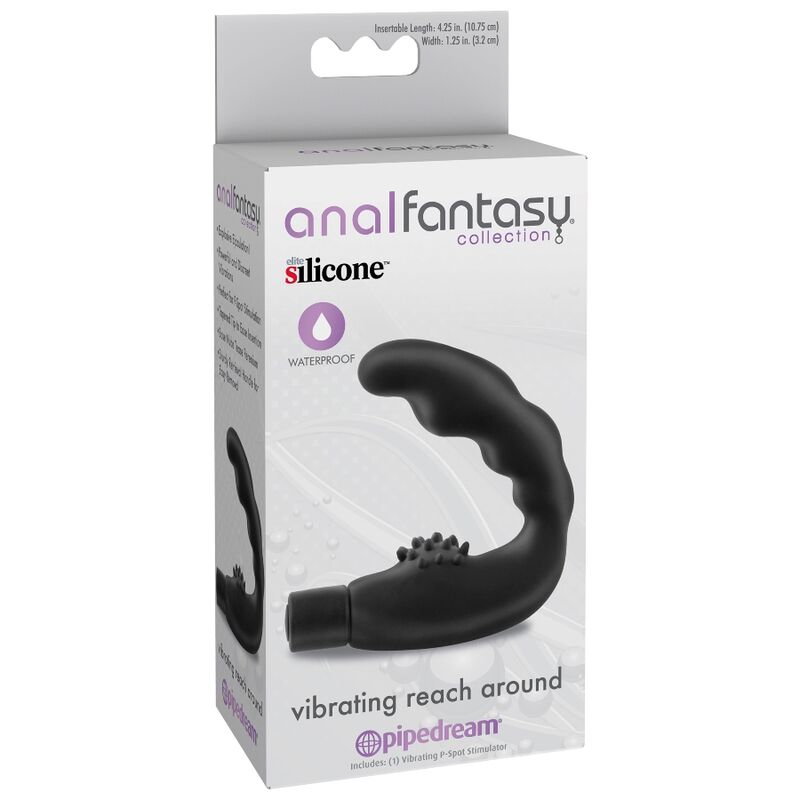 Estimulador vibratorio anal de la serie ANAL FANTASY con diseño ergonómico y función de alcance para mayor placer.