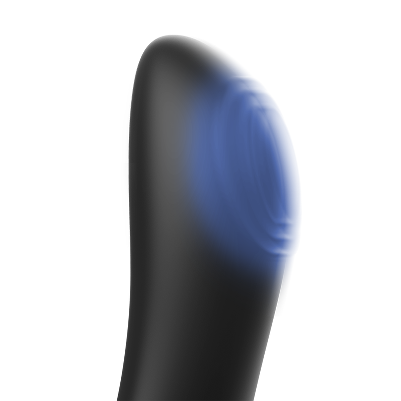 ANBIGUO Arkadio stimulator for glans and perineum with WatchMe wireless technology, shown in use with a sleek design.