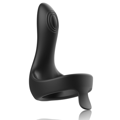 ANBIGUO Arkadio glans and perineum stimulator compatible with WatchMe wireless technology, showcasing the device in use.