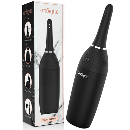 Limpiador anal automático ANBIGUO, con control de 5 intensidades, diseño compacto y funcional para higiene personal.