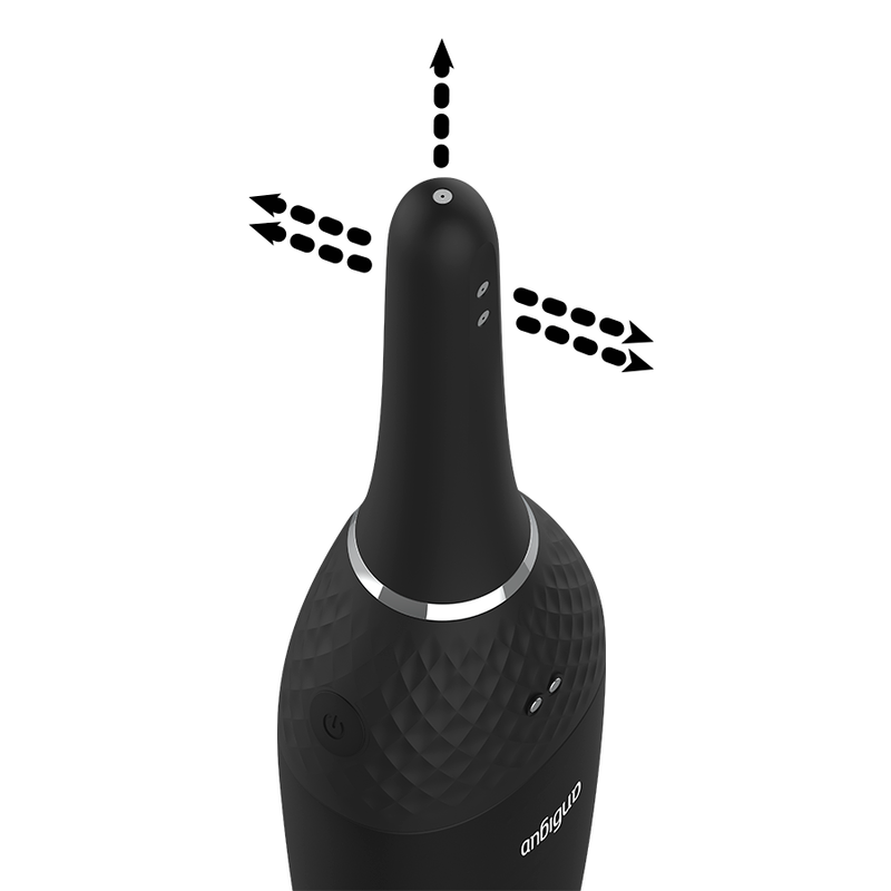 Limpiador anal automático ANBIGUO con control de 5 intensidades, diseño compacto y moderno para higiene íntima eficaz.