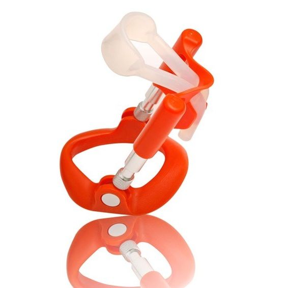 ANDROPENIS MINI penis extender by ANDRO MEDICAL, showcasing the device's adjustable design and comfortable fit.