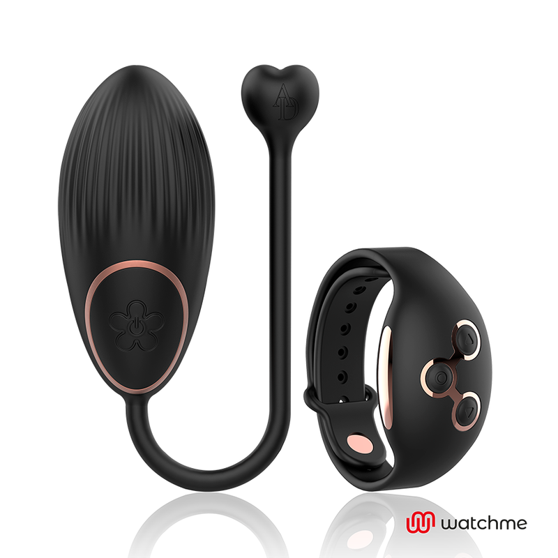 Huevo control remoto ANNE'S DESIRE con tecnología WatchMe en color negro con detalles dorados, diseño elegante y moderno.