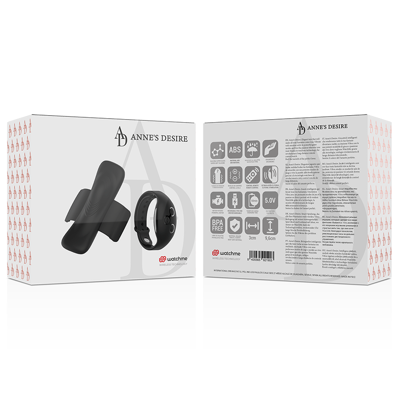 ANNE'S DESIRE - PANTY PLEASURE TECNOLOGIA WATCHME NEGRE