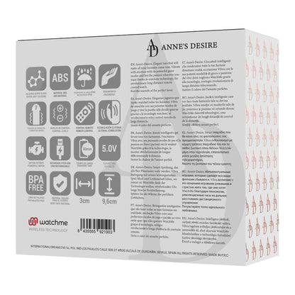 ANNE'S DESIRE - PANTY PLEASURE TECNOLOGIA WATCHME NEGRE