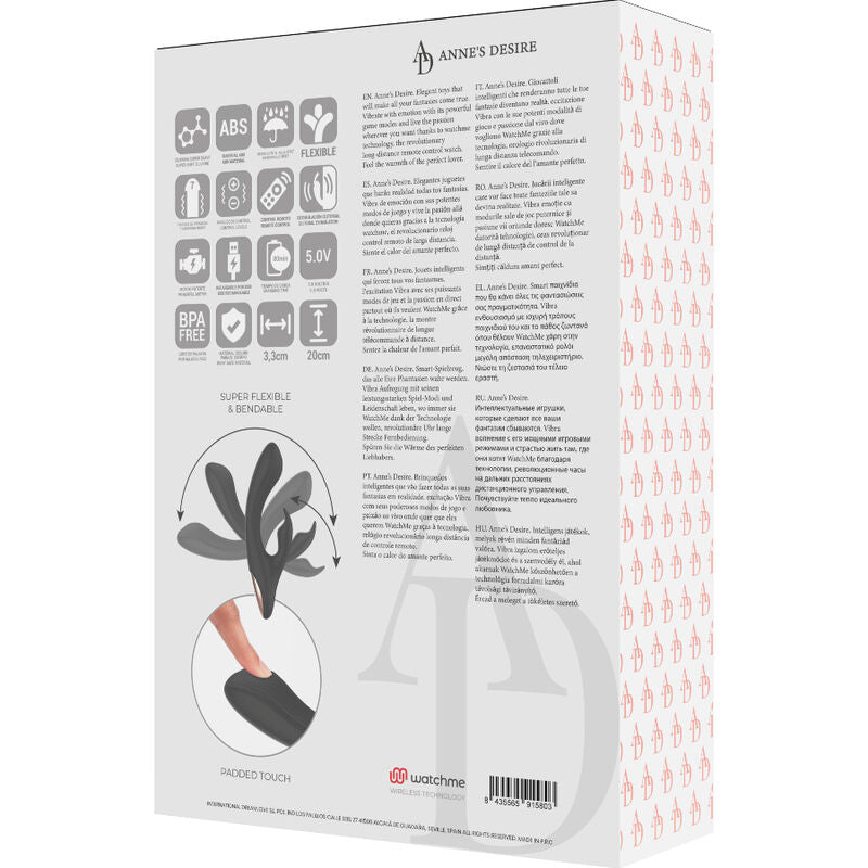 ANNE'S DESIRE - RABBIT CONTROL REMOT TECNOLOGIA WATCHME NEGRE/GOLD