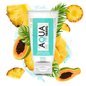 Lubricante base agua sabor frutas tropicales AQUA TRAVEL, envase de 50 ml con botella transparente y etiqueta colorida.