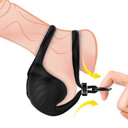 ARMONY - REMOTE CONTROL VIBRATING TESTICLE RING BLANKET BLACK
