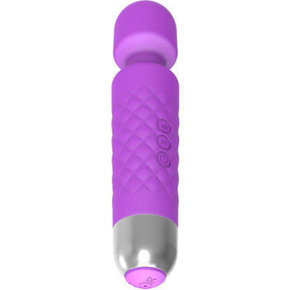 Mini masajeador y vibrador ARMONY en color violeta, compacto y portátil para masajes relajantes y placer personal.