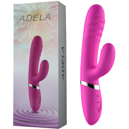 Vibrador y estimulador fucsia ARMONY ADELA de ARMONY VIBRATORS, con diseño compacto y superficie suave para placer personal.