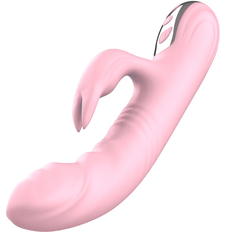 Vibrador rabbit ARMONY Fully Finger con efecto calor en color rosa, diseñado para estimulación placentera.