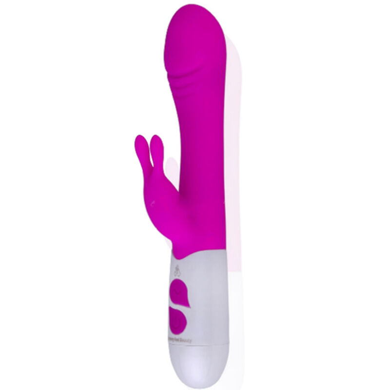 Purple ARMONY Happy Rabbit Vibrator and Stimulator, showcasing dual stimulation design and ergonomic shape.