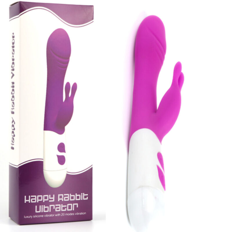 Purple ARMONY Happy Rabbit Vibrator and Stimulator showcasing its unique rabbit design and textured surface.