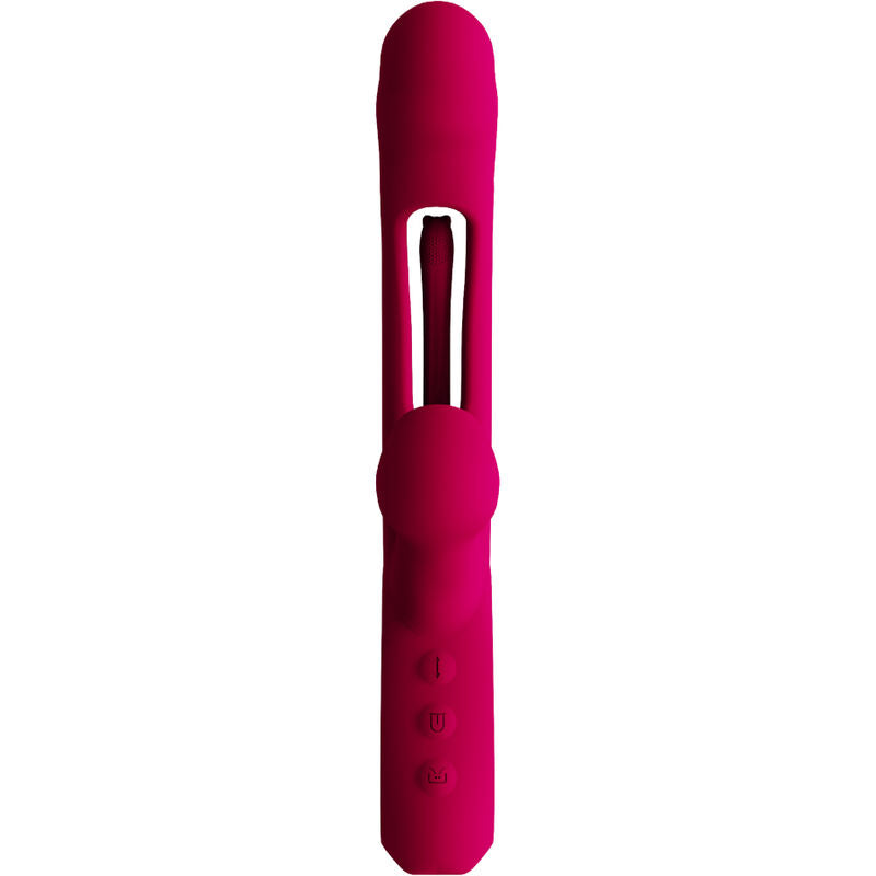 Vibrador y estimulador ARMONY Impact Swing Modelo 2 en color burdeos, diseño doble y funcionalidad dual de ARMONY VIBRATORS.