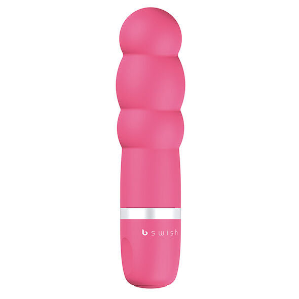 B SWISH BCUTE CLASSIC PEARL ROSA, a sleek pink personal massager with a smooth, rounded design.