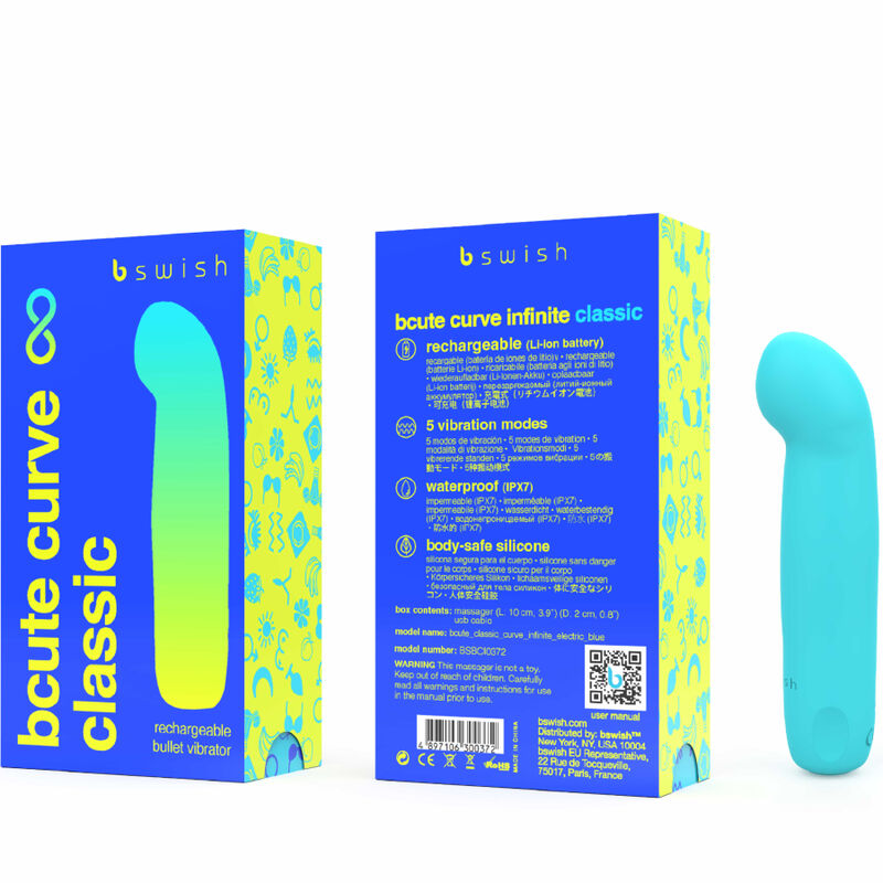 B SWISH - BCUTE CORB INFINIT CLASSIC VIBRADOR RECARREGABLE SILICONA BLAU
