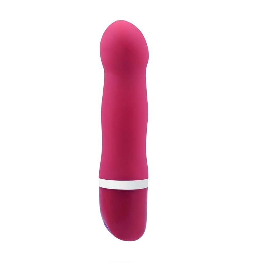 B SWISH Bdesired Deluxe Curve in pink, showcasing its elegant design and smooth, curved shape for enhanced pleasure.