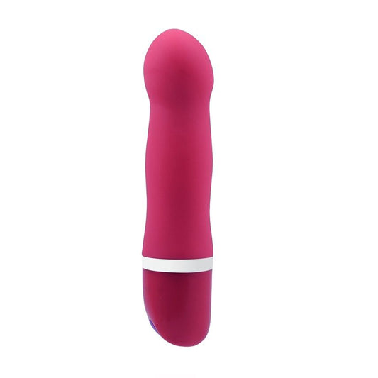 B SWISH Bdesired Deluxe Curve in pink, showcasing its elegant design and smooth, curved shape for enhanced pleasure.