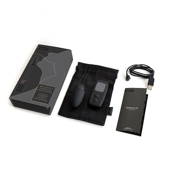 B SWISH BNAUGHTY PREMIUM UNLEASHED in black, showcasing its sleek design and ergonomic shape for enhanced pleasure.