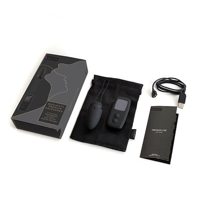 B SWISH BNAUGHTY PREMIUM UNLEASHED in black, showcasing its sleek design and ergonomic shape for enhanced pleasure.