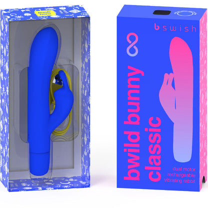 B SWISH - BWILD BUNNY INFINITE CLASSIC VIBRADOR RECARREGABLE SILICONA BLAU