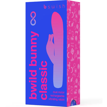 B SWISH - BWILD BUNNY INFINITE CLASSIC VIBRADOR RECARREGABLE SILICONA BLAU