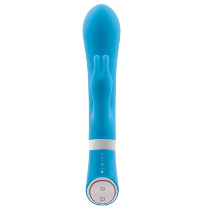 B SWISH BWILD Deluxe Bunny Rabbit Vibrator in jade green with dual ears and smooth design for targeted stimulation.