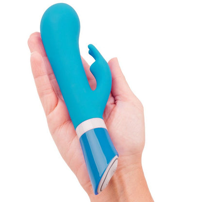 B SWISH BWILD Deluxe Bunny Rabbit Vibrator in jade color, featuring rabbit ears and a sleek design for targeted stimulation.