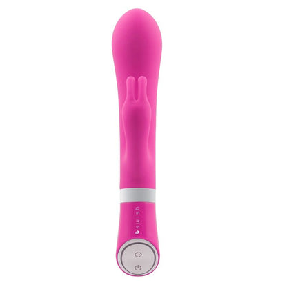 B SWISH BWILD Deluxe Bunny Rabbit Vibrator in raspberry color, featuring ears and a sleek design for targeted stimulation.