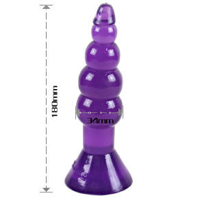 BAILE CLIMAX HAPPENS 17 cm anal plug, featuring a smooth design and tapered tip for comfortable insertion and use.