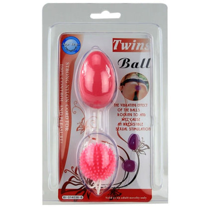 Bolas anales combinadas BAILE TWINS BALLS de la marca BAILE ANAL, con diseño ergonómico y superficie texturizada para placer.