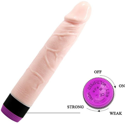 Vibrador realista BAILE Adour Club de 21.5 cm, con textura y forma anatómica para mayor comodidad y placer.
