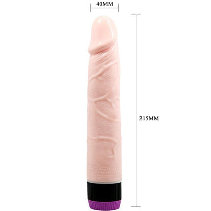 Vibrador realista BAILE Adour Club de 21.5 cm, con diseño anatómico y textura realista para placer y comodidad.