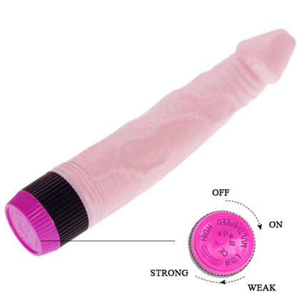 Vibrador realista BAILE Adour Club de 22.5 cm en color natural, diseñado para placer y estimulación.