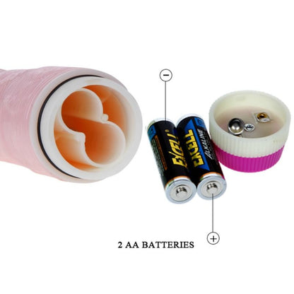 Vibrador realista de 22.5 cm de la marca BAILE, con diseño detallado y textura para una experiencia placentera.