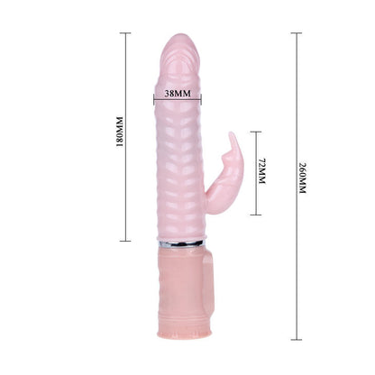 BAILE Heat Fire Bunny Rampante, 10F, featuring a vibrant, textured design and ergonomic shape for comfort and pleasure.