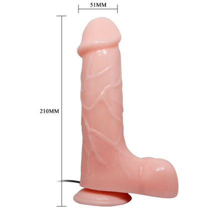 BALL - VIBRADOR REALÍSTIC BÀRBARA NATURAL 21 CM