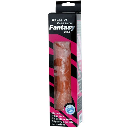 Vibrador realista BAILE Waves of Pleasure de 22.5 cm con vibración, diseño detallado y textura para placer y satisfacción.