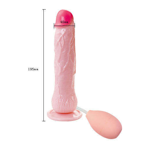 Realistic BAILE EROS PENE EYACULADOR with lifelike texture and detail, showcasing the design and color of the product.