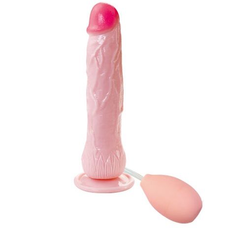 Realistic BAILE EROS PENE EYACULADOR DILDO with lifelike details and texture, designed for enhanced pleasure.